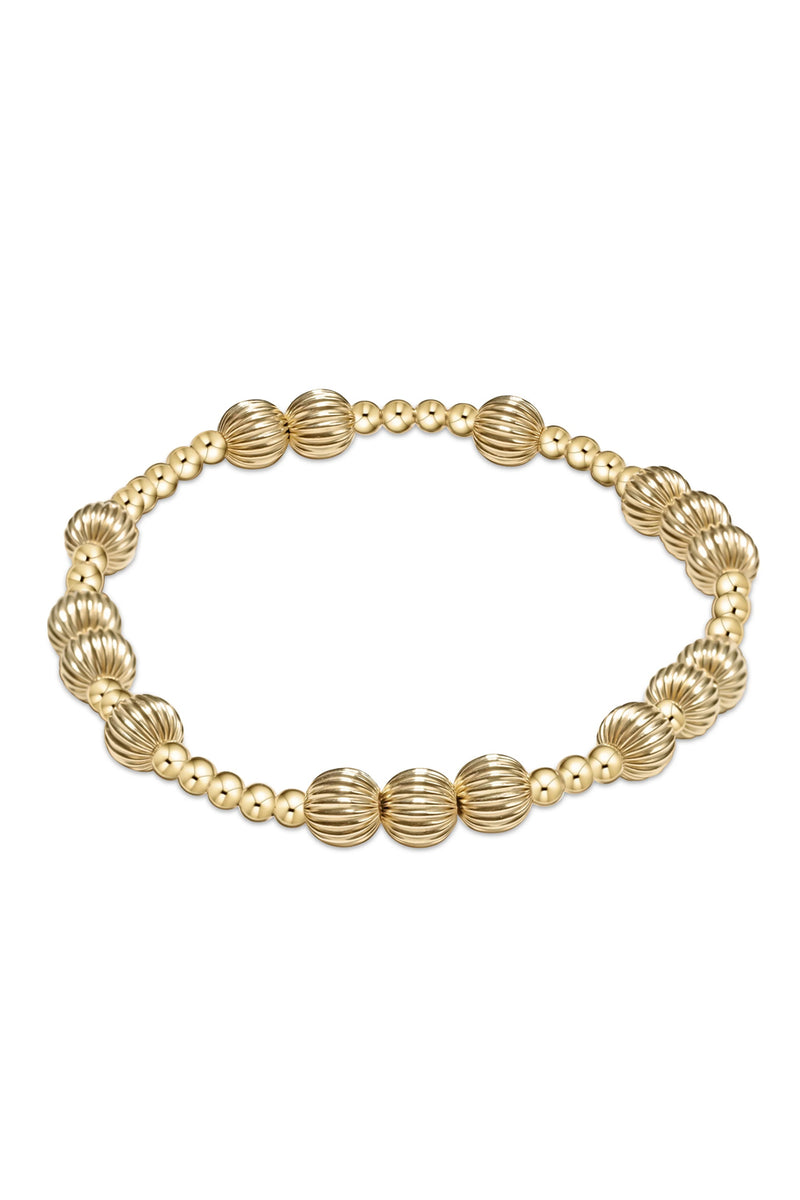 enewton: Hope Unwritten Dignity 6mm Bead Bracelet - Gold | Makk Fashions