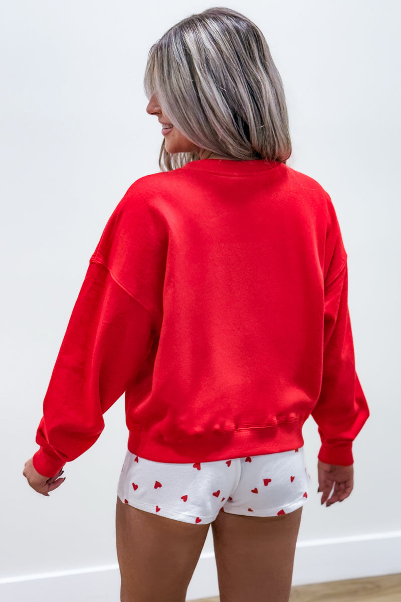 Z Supply: First Date Sweatshirt - Cherry