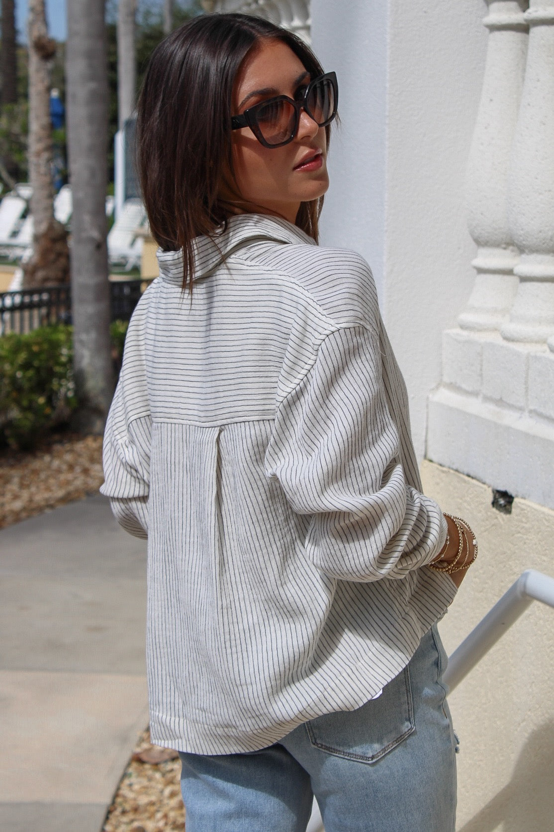 DRY COTTON STRIPE KNIT SHIRT サイズ:L COTTON STRIPE KNIT SHIRT - Yonetomi STORE ONLINE｜ヨネトミ