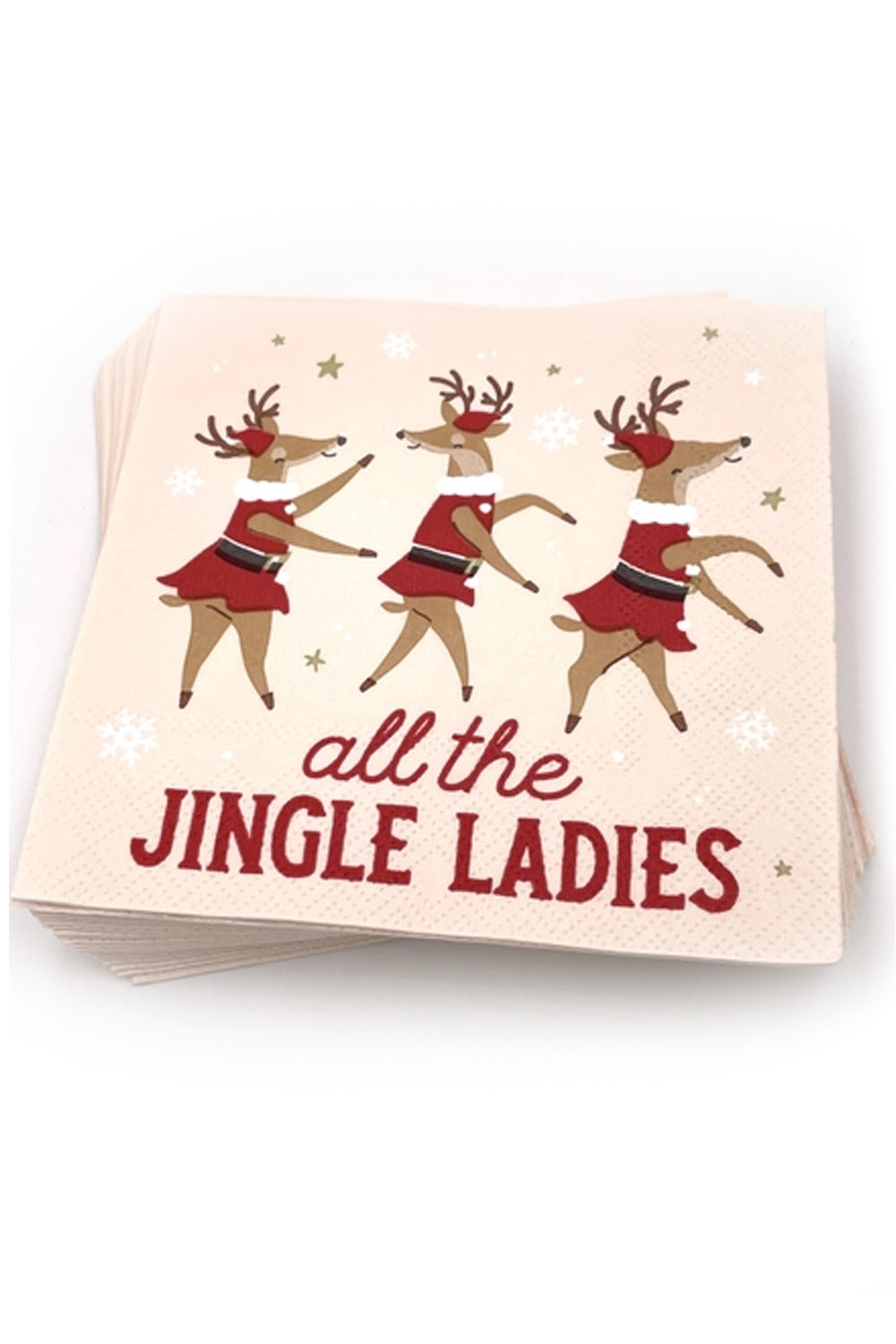 Jingle Ladies Funny Christmas Cocktail Napkins 20ct | Makk Fashions