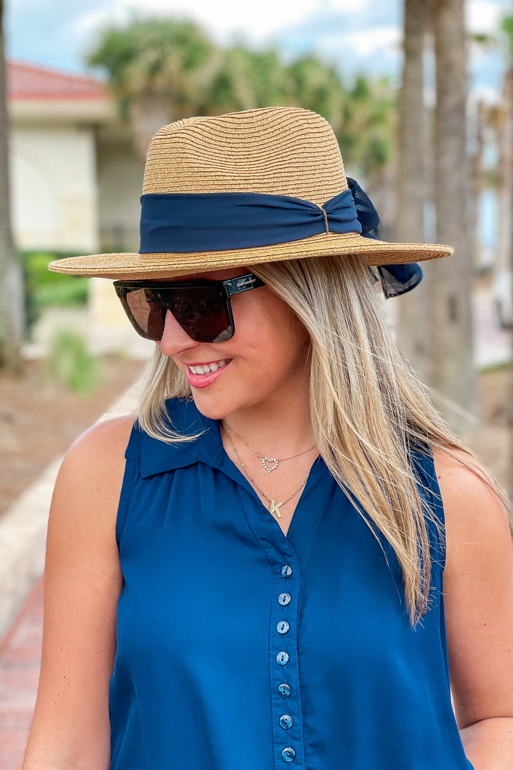 June Women's Paper Braid Safari Hat - Tan | Makk Fashions