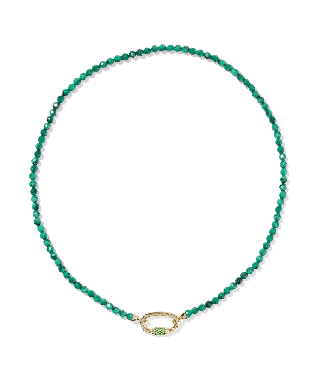 Kendra Scott: Emery Beaded Strand Necklace - Green Malachite