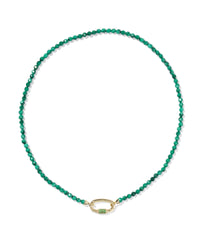 Kendra Scott: Emery Beaded Strand Necklace - Green Malachite