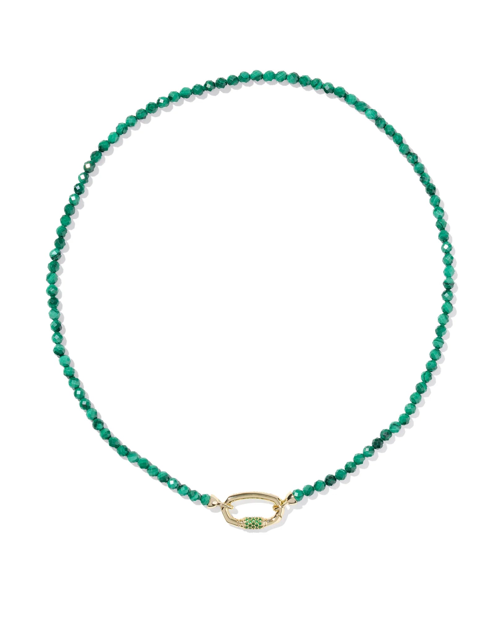 Kendra Scott: Emery Beaded Strand Necklace - Green Malachite