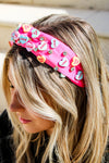 LOVE XOXO Headband - Pink | Makk Fashions