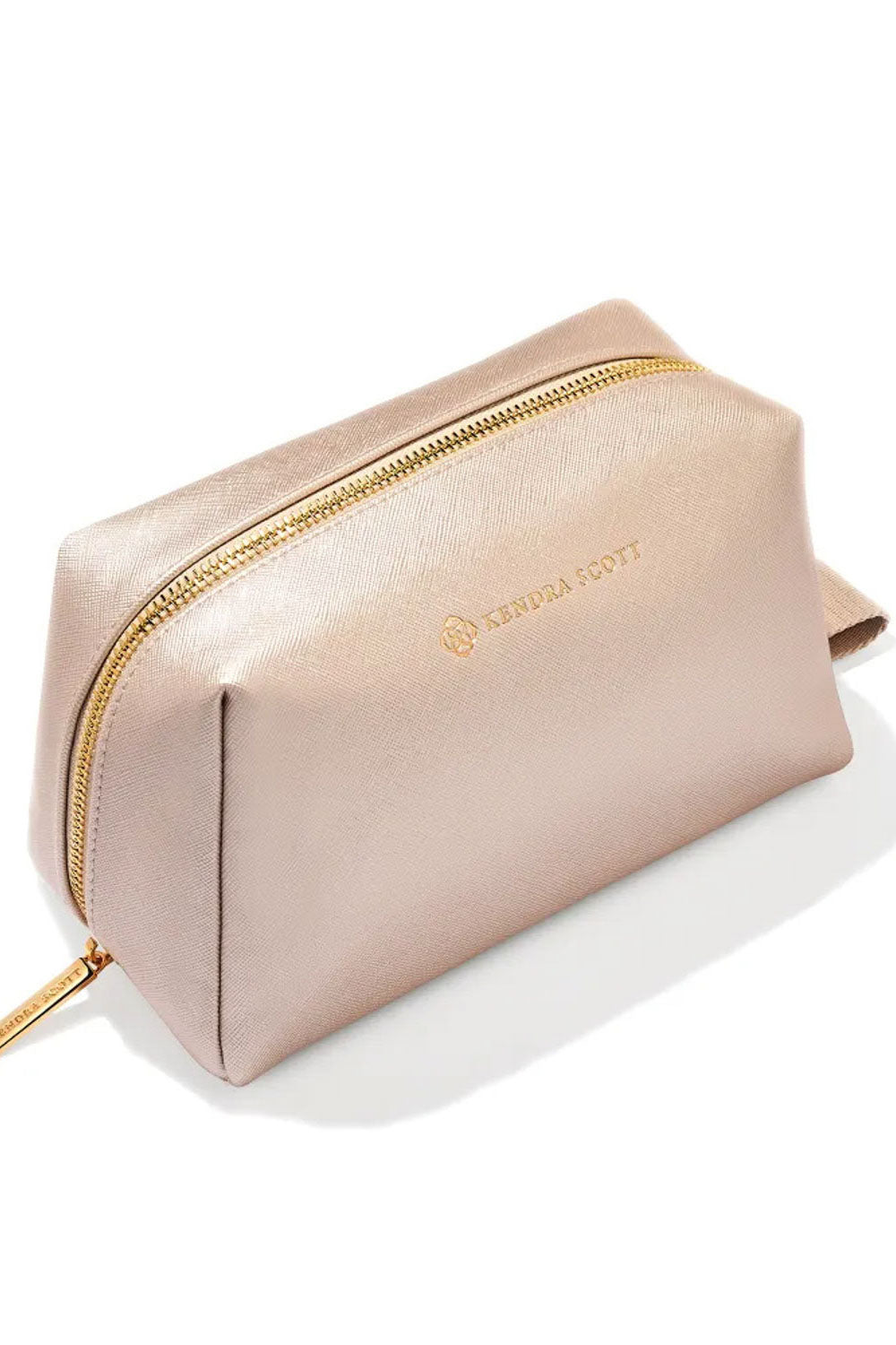 Kendra Scott: Large Cosmetic Zip Case - Champagne | Makk Fashions