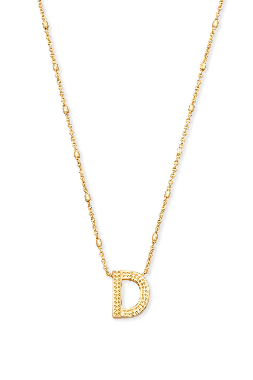 Kendra Scott: Letter D Pendant Necklace - Gold | Makk Fashions