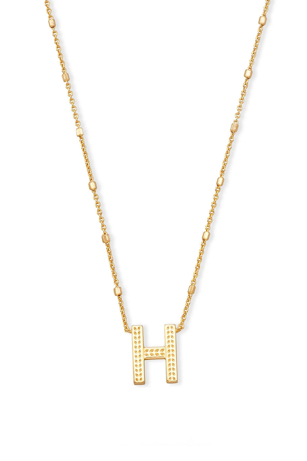 Kendra Scott: Letter H Pendant Necklace - Gold | Makk Fashions