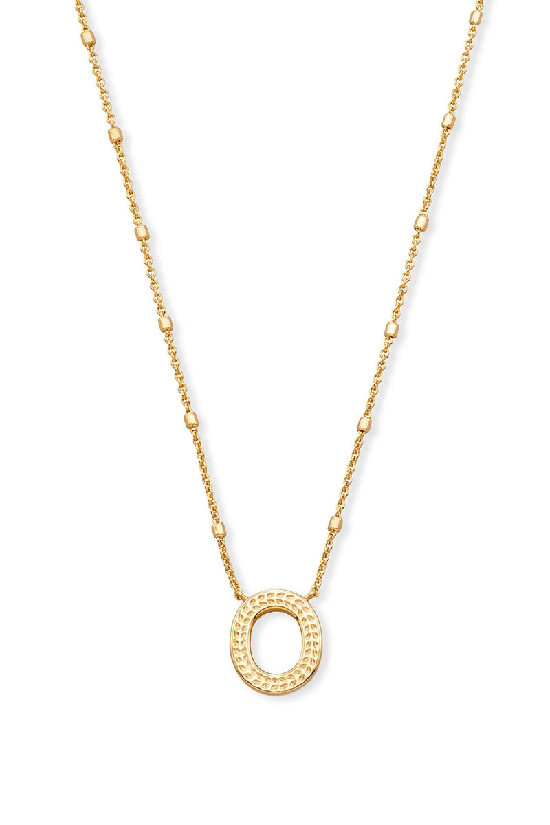 Kendra Scott: Letter O Pendant Necklace - Gold | Makk Fashions