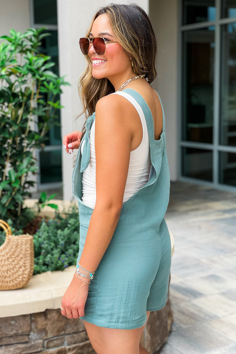 Lotus & Luna: Sage Romper | Makk Fashions