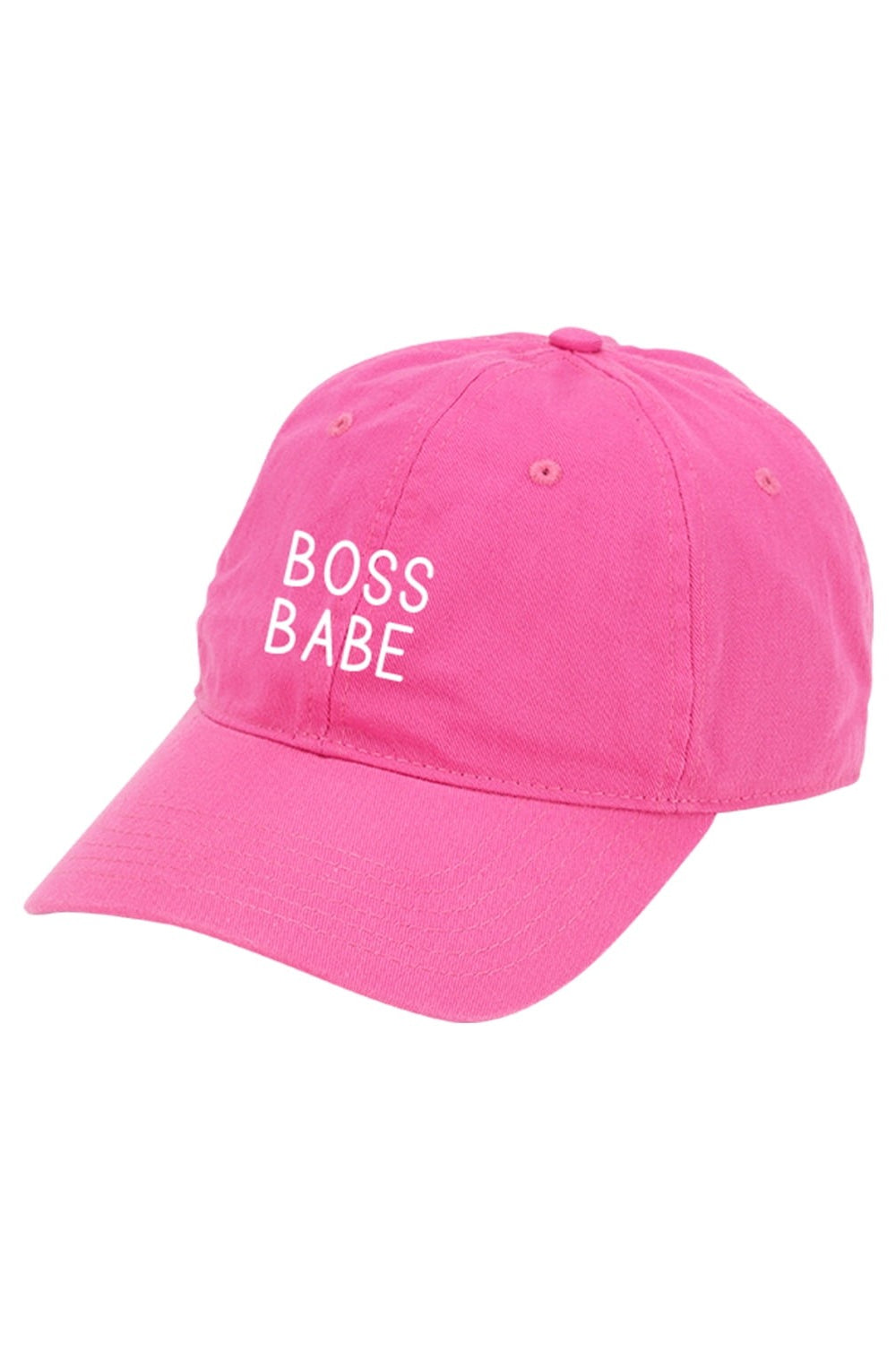"Boss Babe" Embroidered Cap - Hot Pink | Makk Fashions