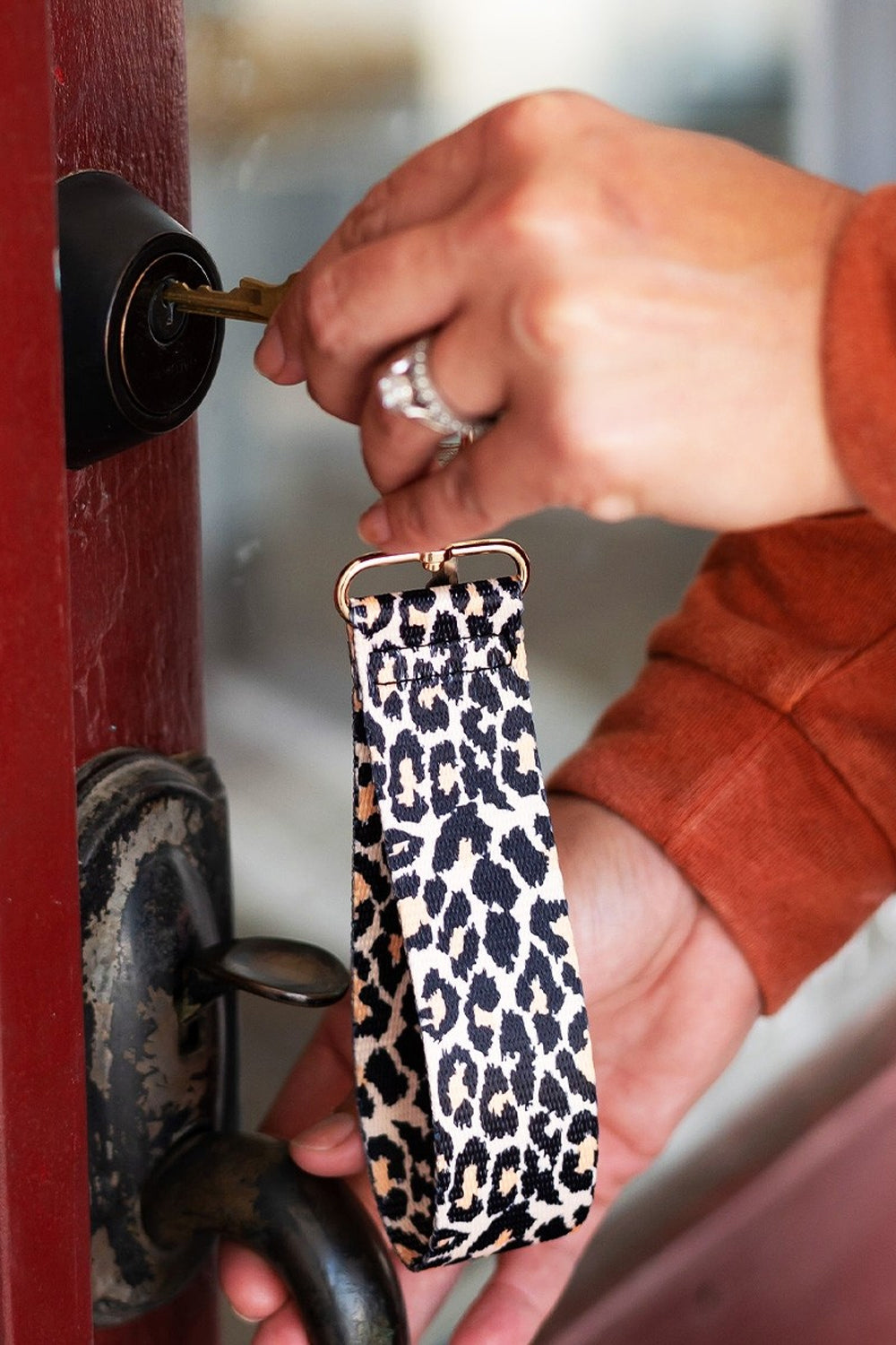 Keychain Wristlet Strap - Leopard | Makk Fashions