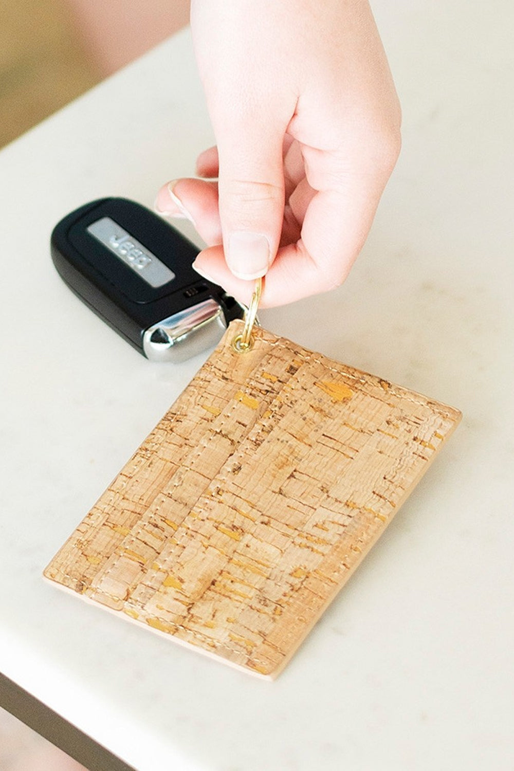 Cork Wallet Keychain | Makk Fashions