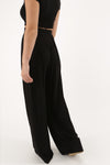 Make A Statement Wide Leg Pants - Black | Makk Fashions