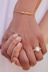 Kendra Scott: Mama Script Bracelet - Gold | Makk Fashions