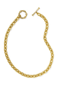 Kendra Scott: Maura Vintage Gold Chain Necklace - White Crystal | Makk Fashions