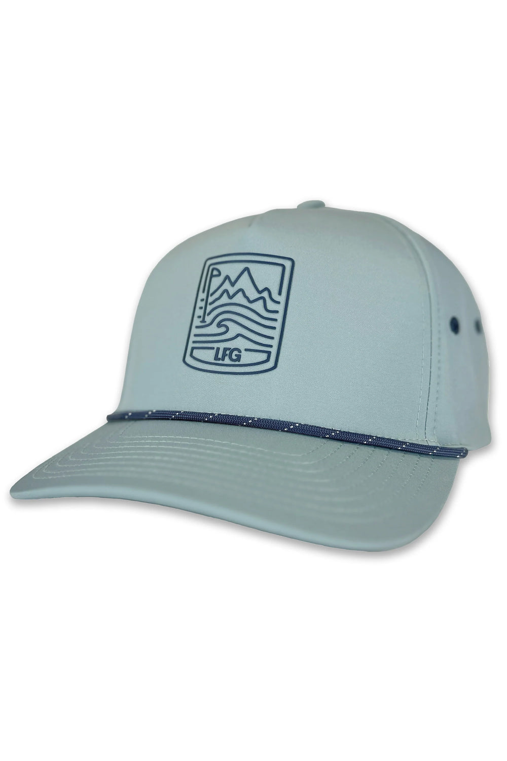 Live Forever Golf: Morrison 5-Panel Performance Rope Hat - Mallard | Makk Fashions