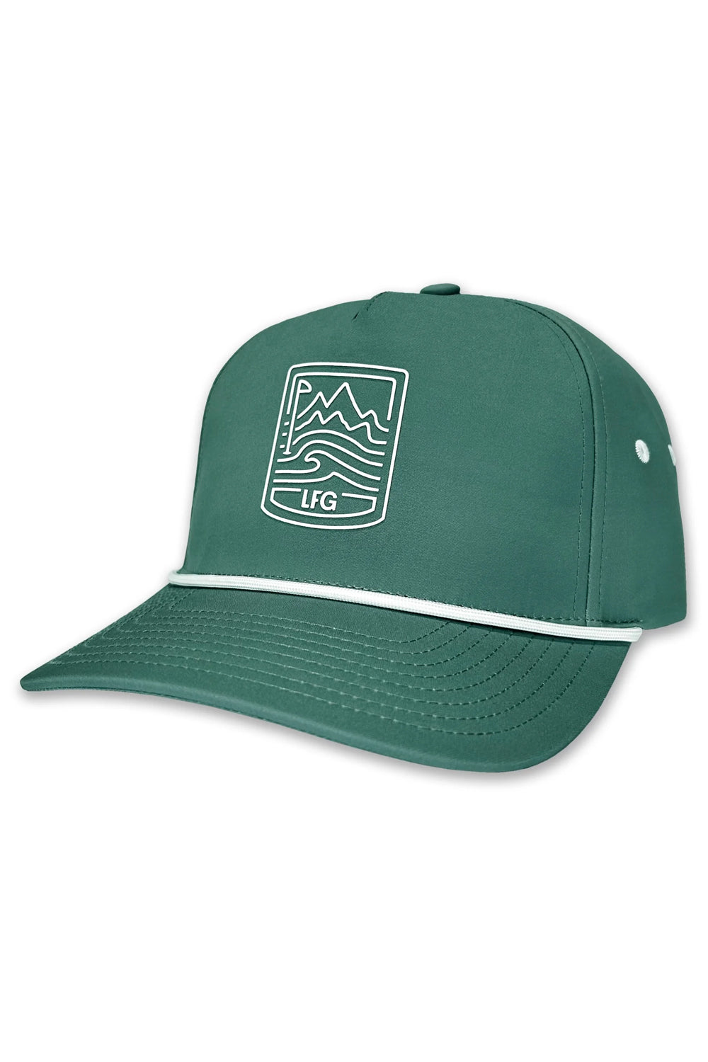 Live Forever Golf: Morrison 5-Panel Performance Rope Hat - Fenway | Makk Fashions