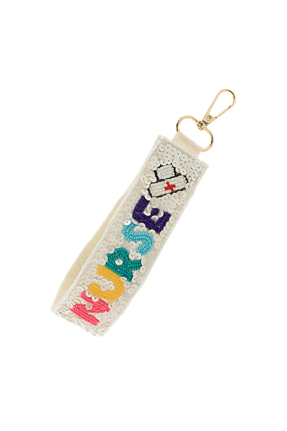 "NURSE" Beaded Keychain | Makk Fashions