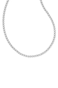 Kendra Scott: Nydia Strand Crystal Necklace - Silver | Makk Fashions