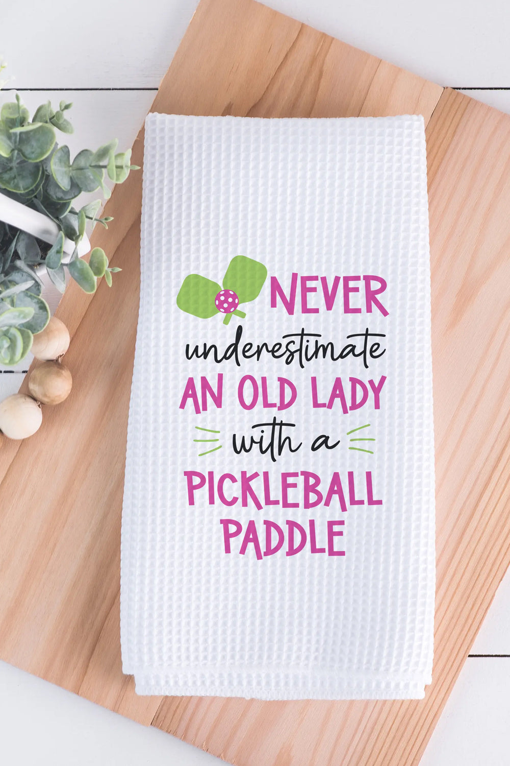 Old Lady Pickleball Towel | Makk Fashions