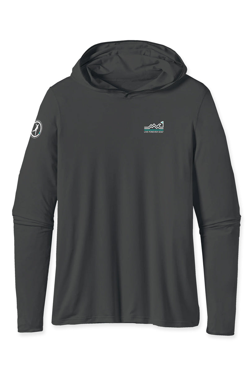 Live Forever Golf: Out of Office Performance Hoodie - Charcoal | Makk Fashions