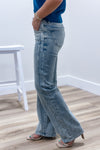 Payton Mid Rise Straight Jeans - Light Wash | Makk Fashions