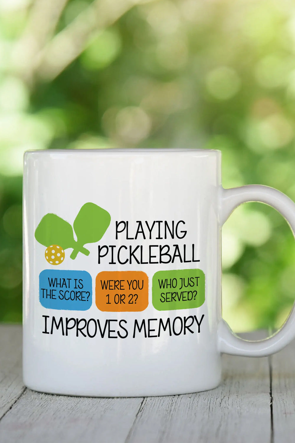 Pickleball Improves Memory Coffee Cup | Makk Fashions
