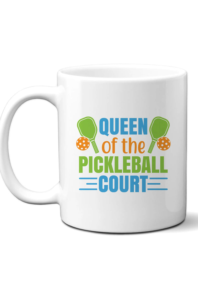 Queen Of The Pickleball Court Coffee Cup | Makk Fashions