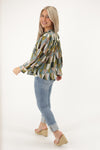 Retro Feelings Geo Print Top - Multi | Makk Fashions