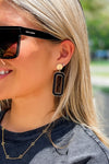 Show Your Style Wood Earrings - Black | Makk Fashions