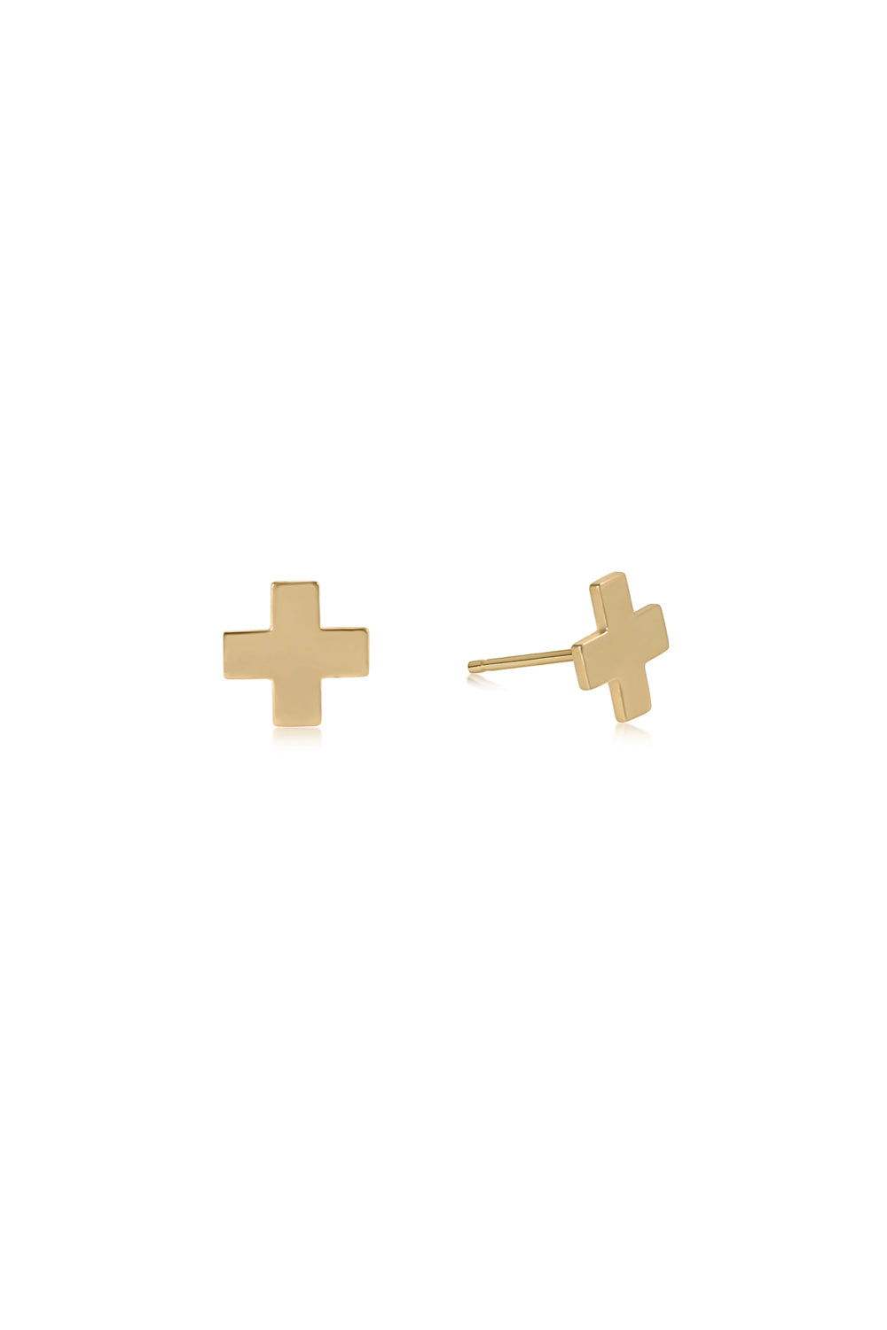 enewton: Signature Cross Stud Earrings - Gold | Makk Fashions