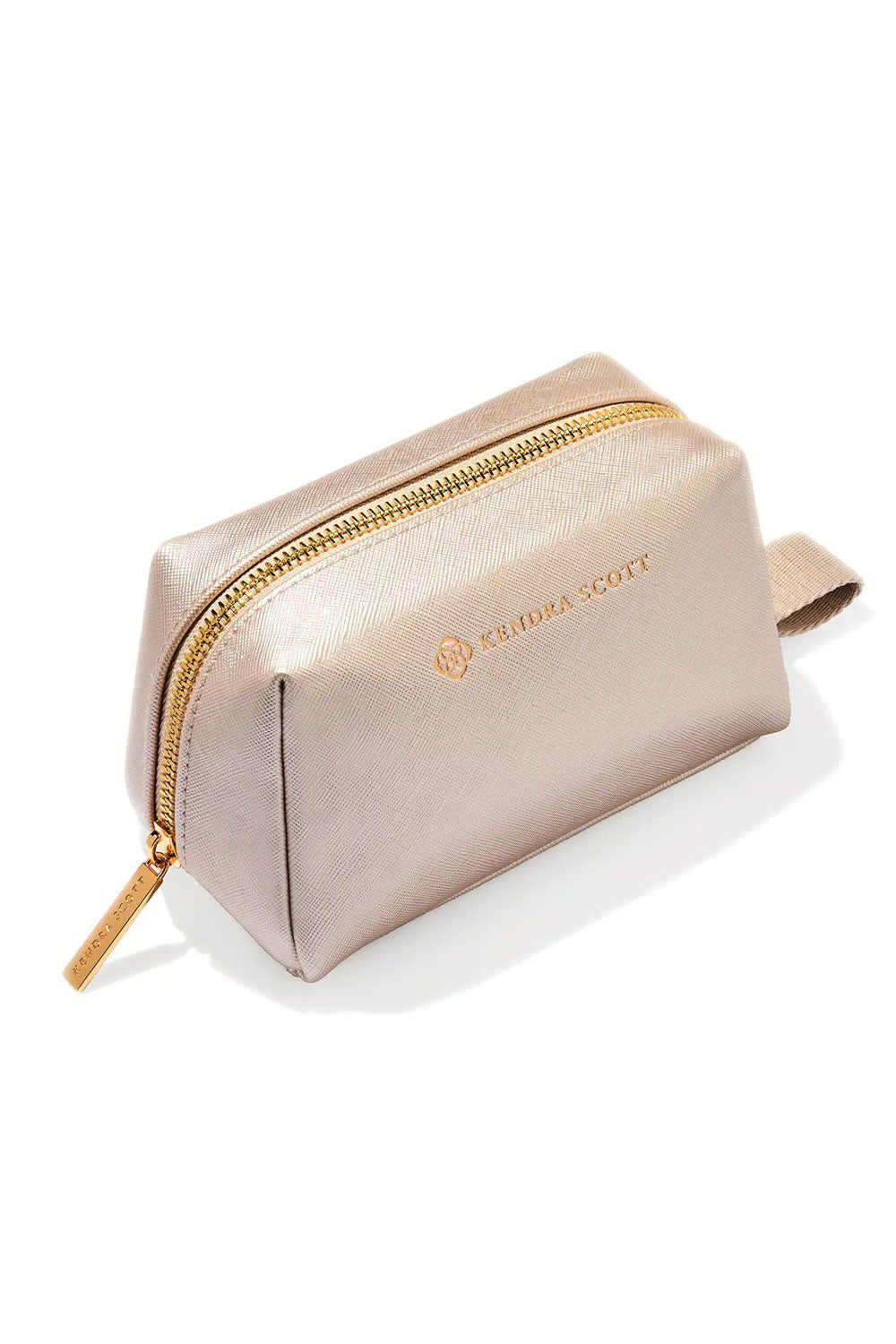 Kendra Scott: Small Cosmetic Zip Case - Champagne | Makk Fashions