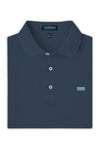 Live Forever Golf: Soft Landing Natural Performance Polo - Navy | Makk Fashions