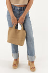 Sol and Selene: Sky's the Limit - Small Woven Neoprene Tote - Nude