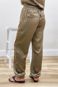 Sophisticated Evenings  Jogger Pants - Olive