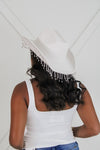 Sparkle All Night Rhinestone Cowboy Hat - Ivory | Makk Fashions