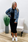 Start the Party Distressed Denim Jacket - Denim | Makk Fashions