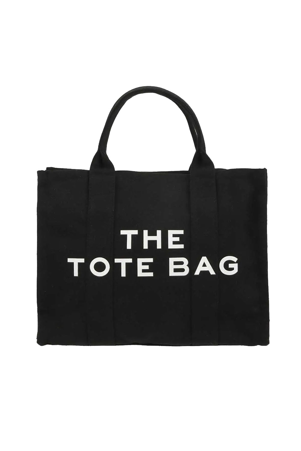 THE TOTE BAG Canvas Crossbody Bag - Black | Makk Fashions