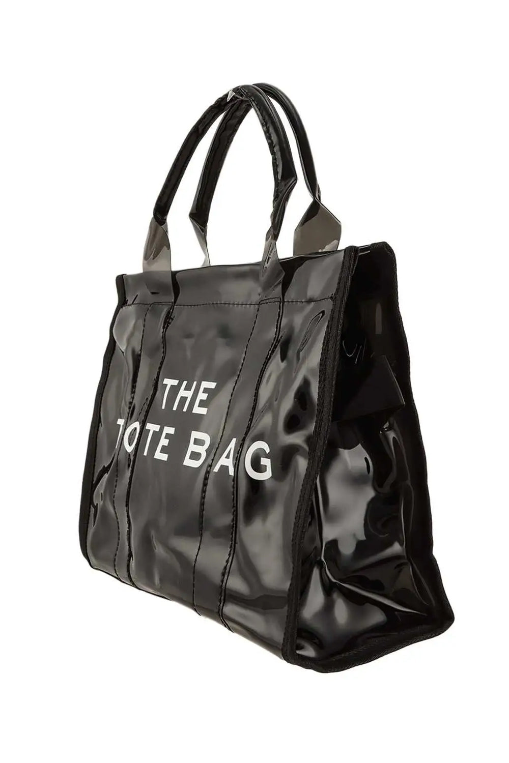 THE TOTE BAG Medium Crossbody Bag - Black | Makk Fashions