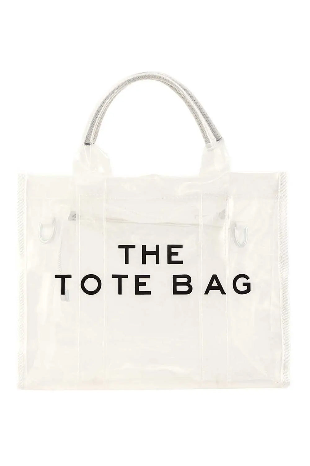 THE TOTE BAG Medium Crossbody Bag - Clear | Makk Fashions