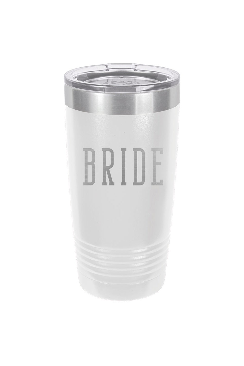 "Bride" 20 oz Insulated Tumbler - White | Makk Fashions