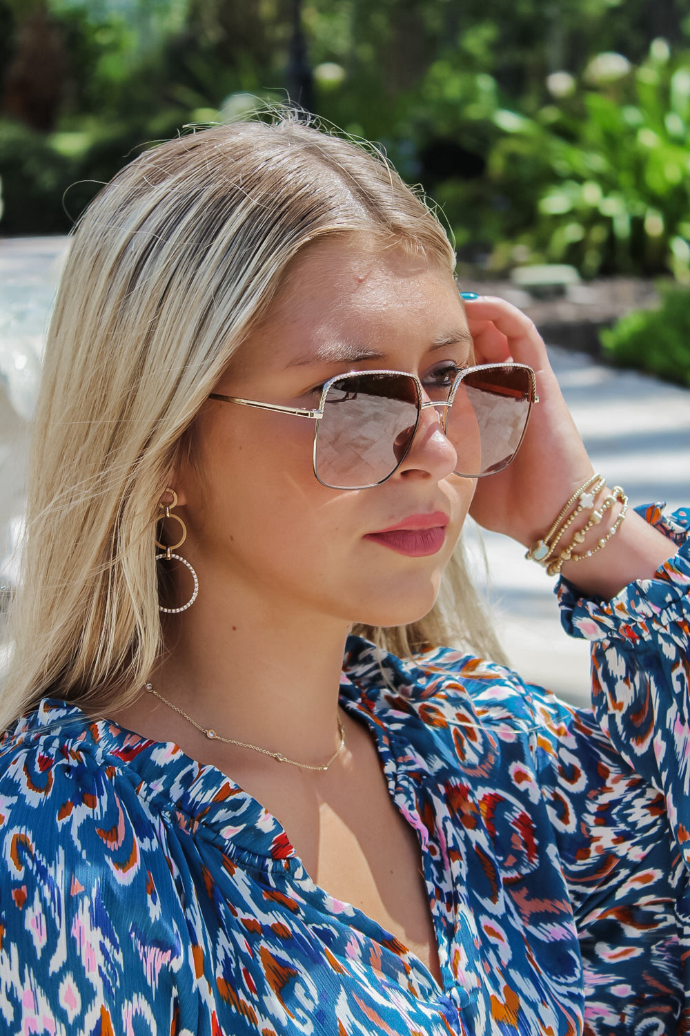 The Jacqueline Fashion Sunglasses - Gold | Makk Fashions