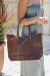 The Trish Tote Bag Set - Brown