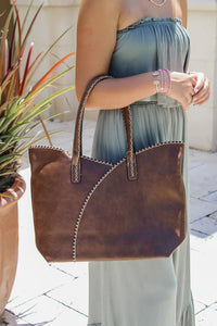 The Trish Tote Bag Set - Brown
