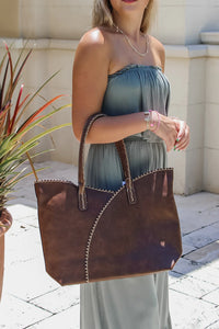 The Trish Tote Bag Set - Brown