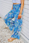 Tides Are Turning Relaxed Fit Pants - Blue Multi | Makk Fashions