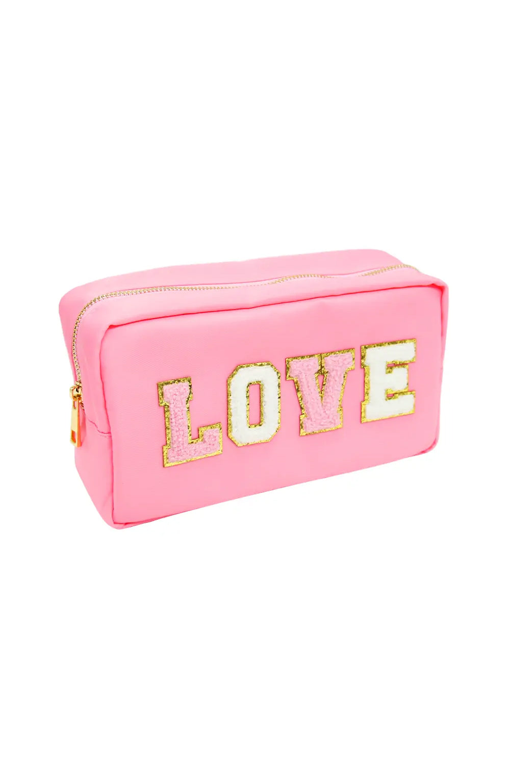 Varsity Collection LOVE Chenille Bag - Pink | Makk Fashions