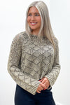 Warm Thoughts Crochet Sweater - Dry Herb | Makk Fashions