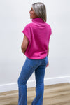 Winter Bliss Turtle Neck Sweater - Pink | Makk Fashions